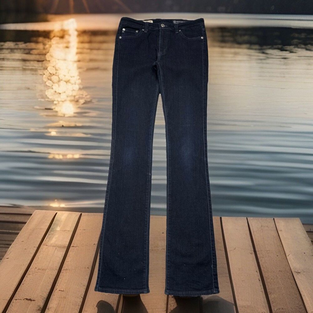 AG Adriano Goldschmied The Ballad Slim Boot Jeans 27 (27x34.5) Blue Denim Womens